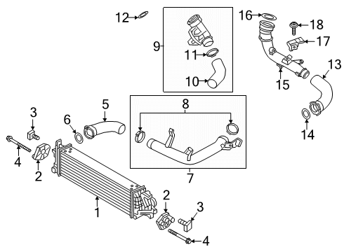 2020 Volvo XC90 Intercooler - Air Diagram 2