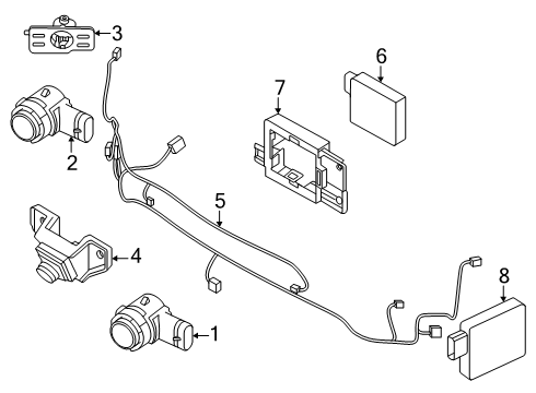 2025 Volvo EX30 Electrical Components - Front Bumper