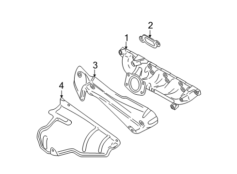 2003 Volvo XC90 Exhaust Manifold