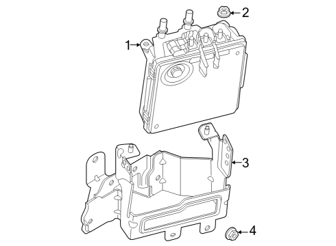 2024 Volvo XC40 Hybrid Components Diagram