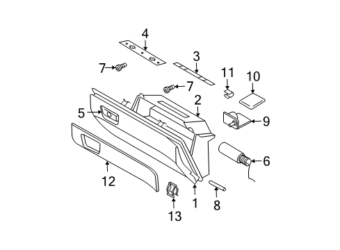 2012 Volvo XC90 Glove Box