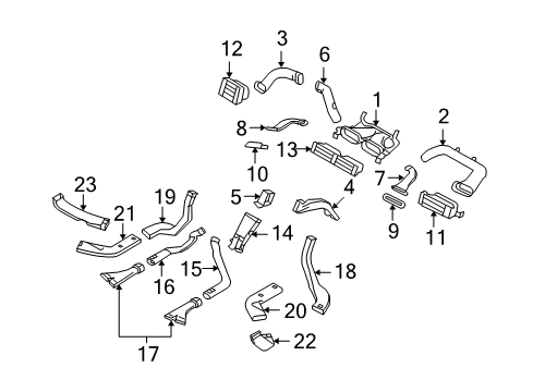 2008 Volvo XC70 Ducts Diagram