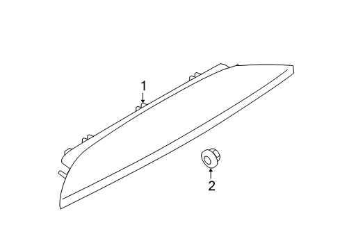 2016 Volvo V60 High Mount Lamps
