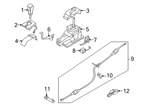 2012 Volvo XC70 Gear Shift Control - AT