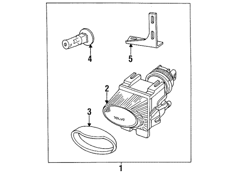1994 Volvo 850 Fog Lamps Diagram