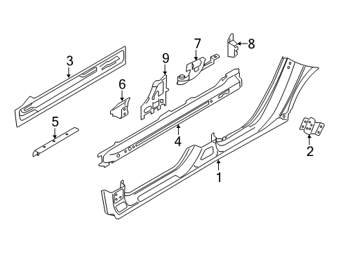 2016 Volvo V60 Rocker Panel