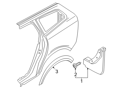 2025 Volvo V60 Exterior Trim - Quarter Panel