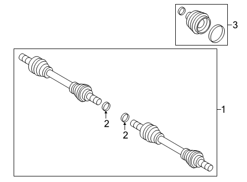 2025 Volvo V90 Cross Country Drive Axles - Rear Diagram