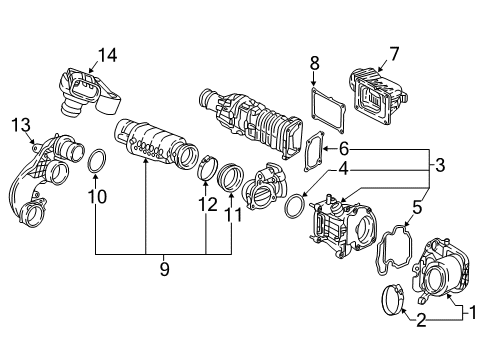 2016 Volvo XC90 Air Intake Diagram