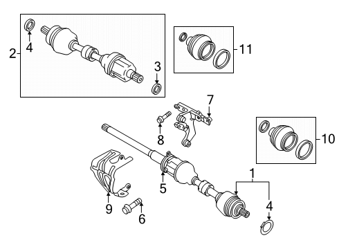 2024 Volvo XC60 Drive Axles - Front