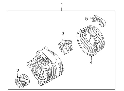 2002 Volvo V70 Alternator Diagram for 8251071