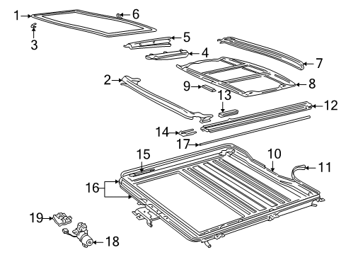 1998 Volvo C70 Sunroof Diagram