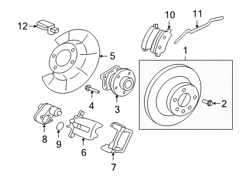 2011 Volvo XC70 Anti-Lock Brakes Diagram