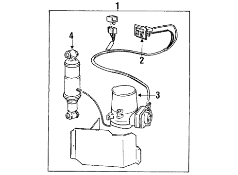 1986 Volvo 760 Auto Leveling Components Diagram