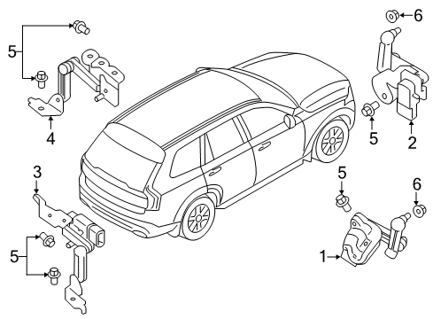 2024 Volvo XC60 Electrical Components Diagram 3