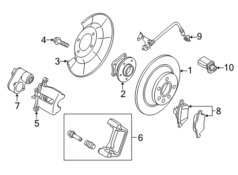 2017 Volvo V60 Brake Components Diagram 3