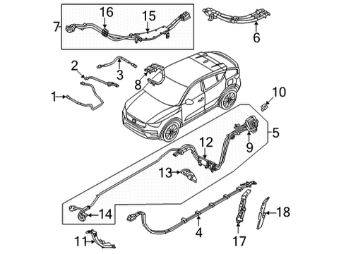 2022 Volvo C40 Recharge Wiring Harness