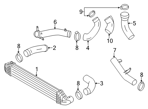 2013 Volvo S60 Intercooler - Belts Diagram 2