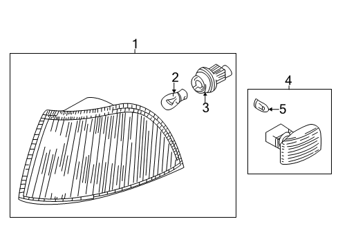 2004 Volvo S40 Park & Signal Lamps Diagram