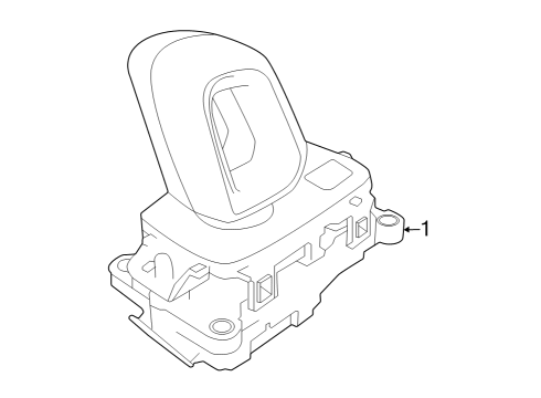 2025 Volvo V90 Cross Country Gear Shift Lever Diagram for 32324872