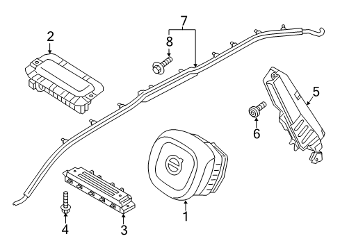 2024 Volvo S90 Air Bag Components