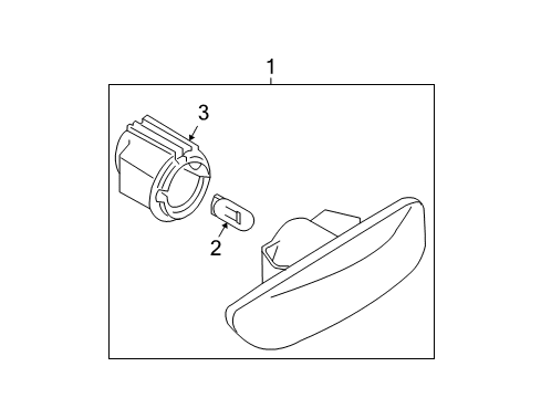 2005 Volvo XC90 Side Repeater Lamps Diagram