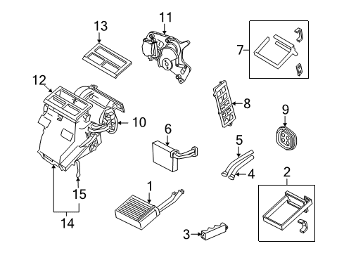 2011 Volvo V50 A/C Evaporator & Heater Components