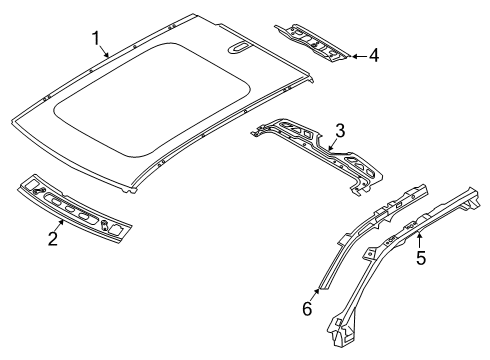 2024 Volvo XC40 Recharge Roof & Components