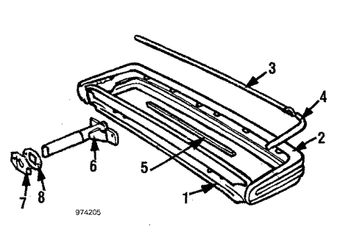 1985 Volvo 244 Rear Bumper