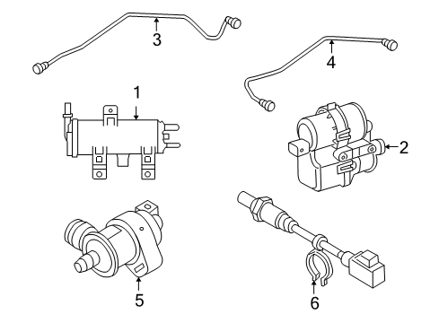 2005 Volvo V50 Emission Components Diagram