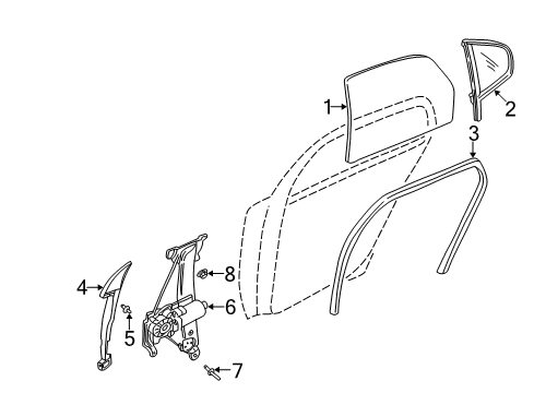 2007 Volvo S60 Rear Door Diagram