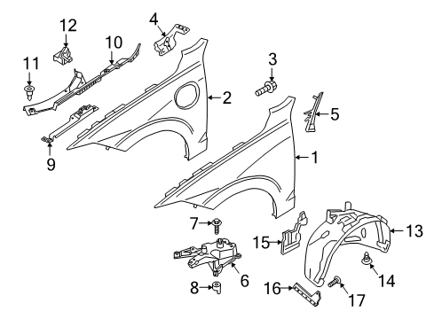 2024 Volvo XC60 Fender & Components