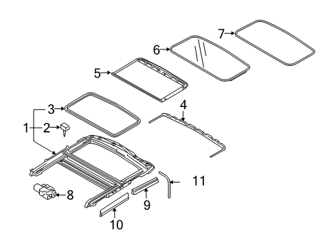 2007 Volvo S40 Sunroof Diagram