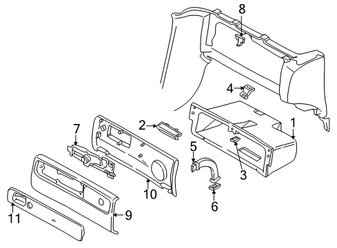 2000 Volvo S70 Glove Box
