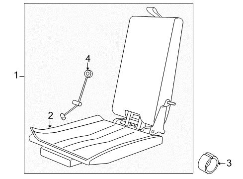 2011 Volvo S80 Rear Seat Components