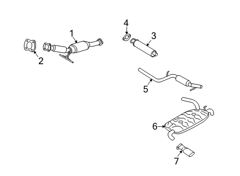 2005 Volvo S40 Exhaust System Diagram 2