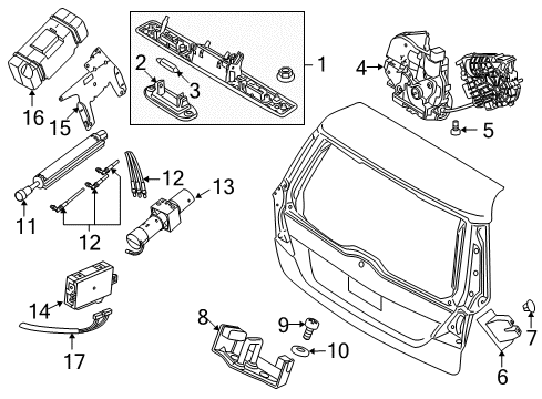 2008 Volvo V70 Lift Gate Diagram 2
