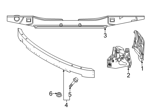 2018 Volvo XC60 Bumper & Components - Front Diagram 3