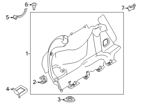 2025 Volvo S60 Interior Trim - Rear Body Diagram 2