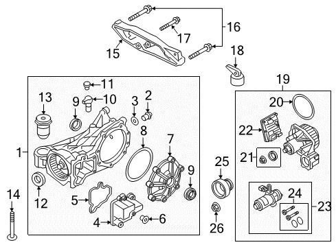 2018 Volvo XC60 Axle & Differential - Rear Diagram