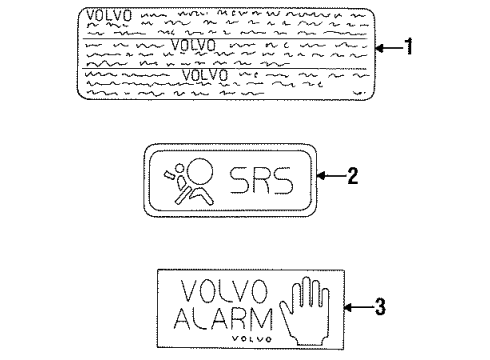 1993 Volvo 850 Information Labels