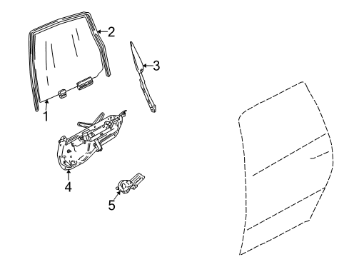 1998 Volvo S70 Rear Door Diagram