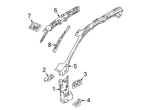 2024 Volvo XC60 Hinge Pillar