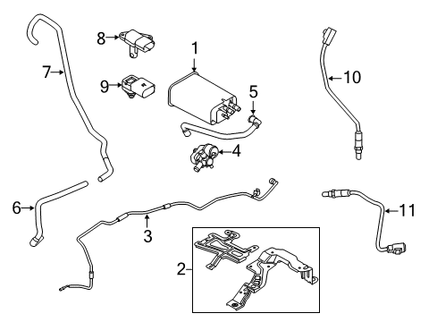 2012 Volvo S60 Vapor Canister Diagram 2