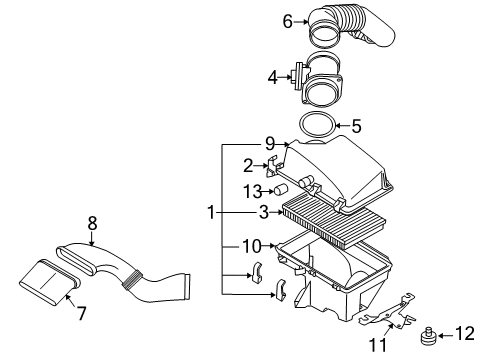 2004 Volvo S80 Air Intake Diagram