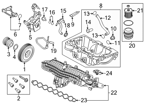 2019 Volvo S90 Engine Parts Diagram
