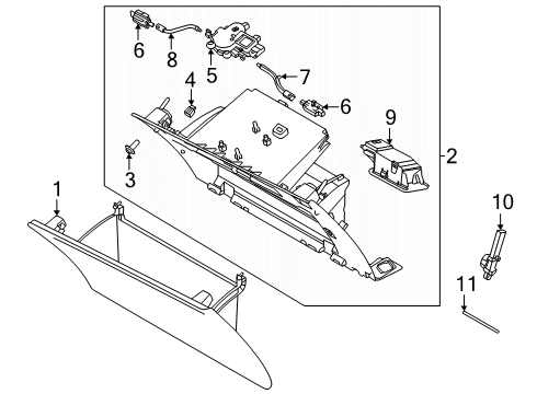 2025 Volvo EX90 Glove Box