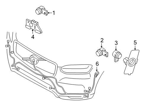 2020 Volvo XC90 Bumper & Components - Front Diagram 3