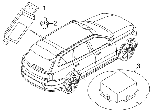 2025 Volvo EX90 Antenna & Radio