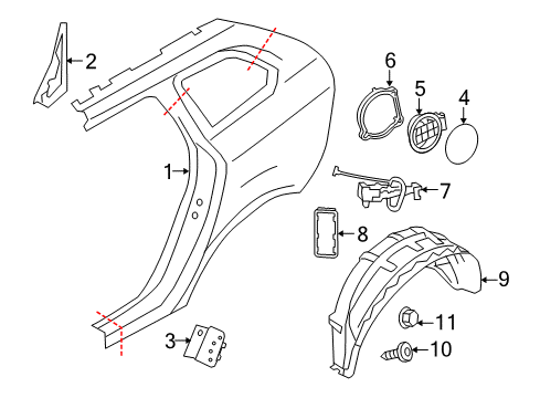 2016 Volvo XC60 Fuel Door Diagram